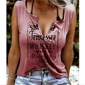 🆕️Pink Graphic Tank Top